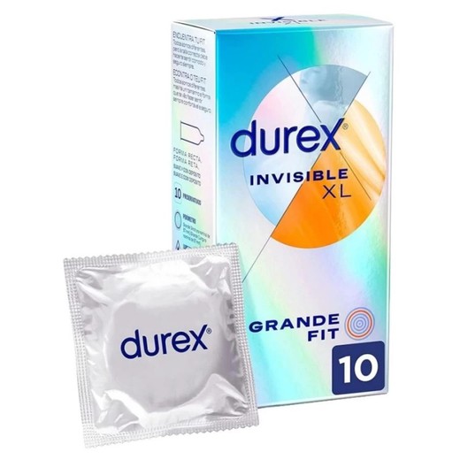 Durex Invisible XL Preservativos 10 Unidades