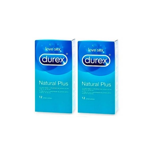 Durex Natural Plus 12 Unidades Duplo