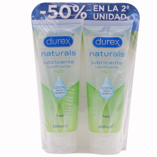 Durex Naturals H2O Lubricante 2 x 100 ml