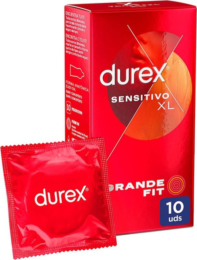 Durex Sensitivo XL 10 Preservativos