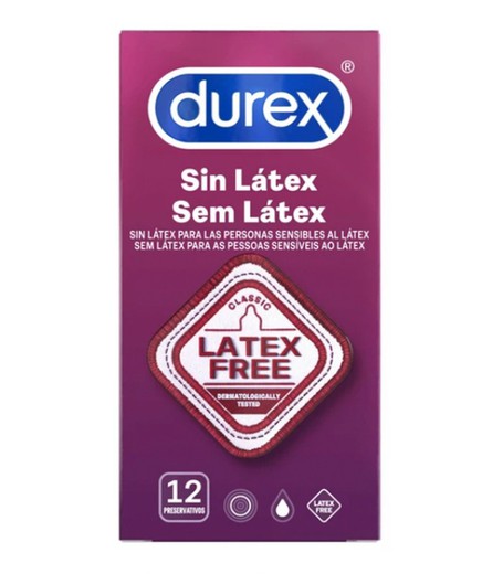 Durex Sin Látex 12 preservativos