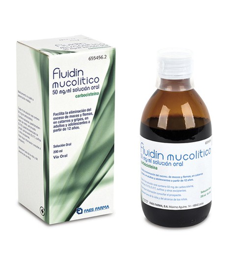 Fluidin Mucolitico 50 Mg/Ml Solucion Oral 200 Ml