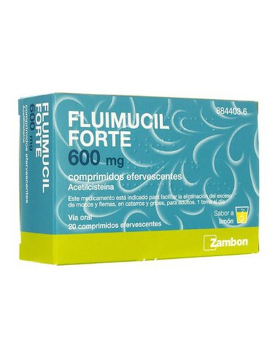 Fluimucil Forte 600 Mg 20 Comprimidos Efervescen