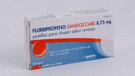 Flurbiprofeno Sandoz Care 8.75 Mg 16 Pastillas P