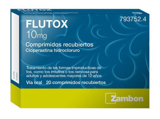 Flutox 10 Mg 20 Comprimidos Recubiertos