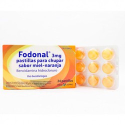 Fodonal 3 Mg 24 Pastillas Para Chupar Miel Naranja