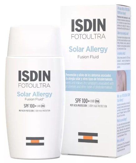 Fotoprotector Isdin Solar Allergy Fusion Fluid SPF100+ 50 ml