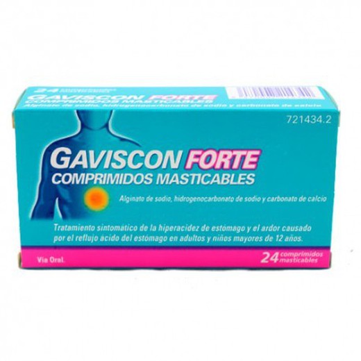 Gaviscon 24 Comprimidos Masticables Fresa (Blister)