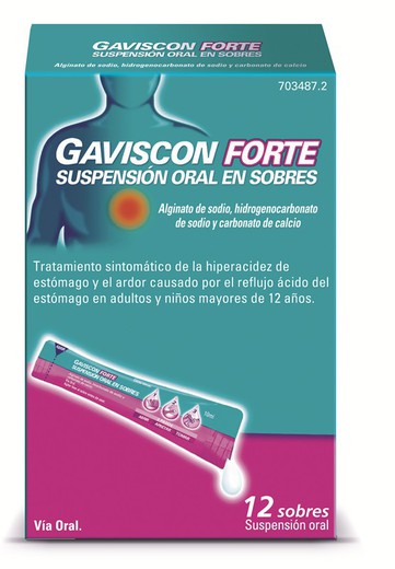 Gaviscon Forte 12 Sobres Suspension Oral 10 Ml