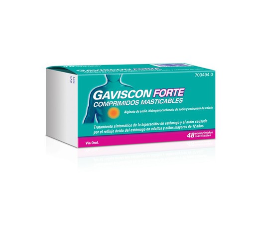 Gaviscon Forte 48 Comprimidos Masticable