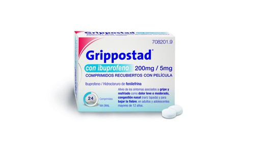 Grippostad Con Ibuprofeno 200/5 Mg 24 Comprimido