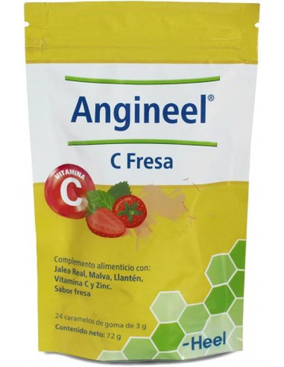 Heel Angineel C Fresa 24 Caramelos de Goma Sabor Fresa