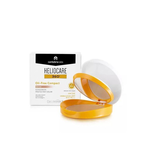 Heliocare 360º SPF50+ Oil-Free Comptact Protector Solar Color Beige 10G