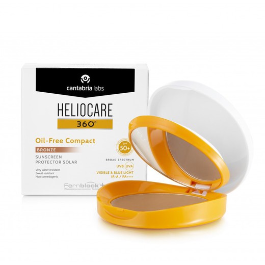 Heliocare 360º SPF50+ Oil-Free Comptact Protector Solar Color Bronze 10G