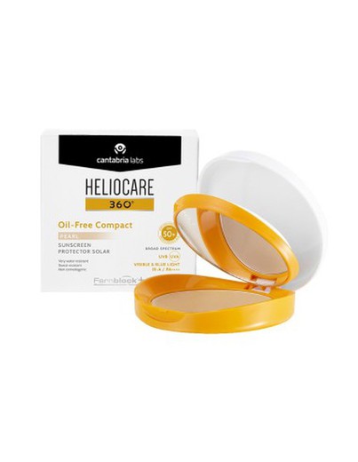 Heliocare 360º SPF50+ Oil-Free Comptact Protector Solar Color Pearl 10G