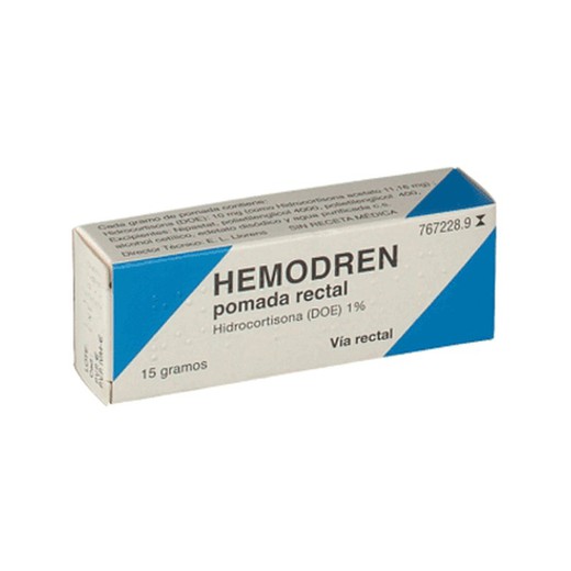 Hemodren 10 Mg/G Pomada Rectal 15 G