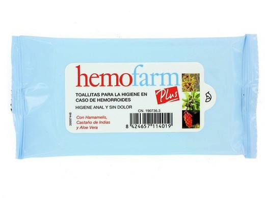 Hemofarm Plus Toallitas 20 U