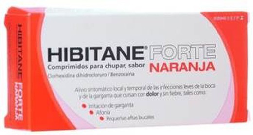 Hibitane 5/5 Mg 20 Comprimidos Para Chupar Naran