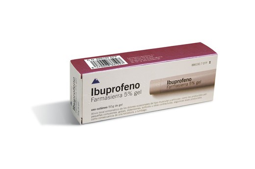 Ibuprofeno Farmasierra 50 Mg/G Gel Topico 50 G