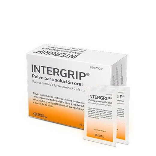Intergrip 10 Sobres Polvo Solucion Oral