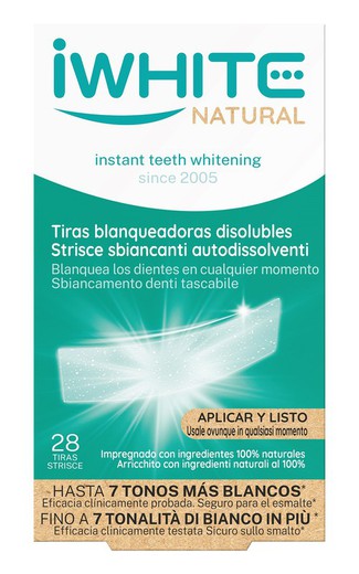 iWhite Tiras Blanqueadoras Disolubles 28 Tiras