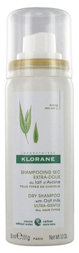 Klorane Champú Seco Extra Suave a la leche de Avena 50 ml