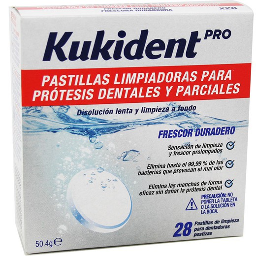Kukident Pro 28 pastillas limpiadoras
