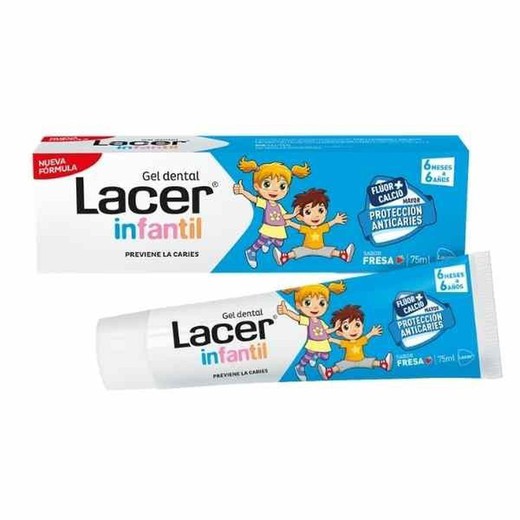 Lacer Gel Dental Infantil Fresa 50 ml