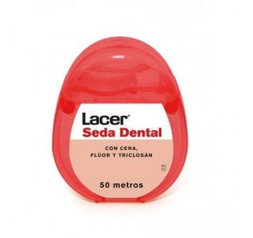 Lacer Seda Dental Con Cera, Fluor Y Triclosan 50