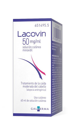 Lacovin 50 Mg/Ml Solucion Cutanea 1 Frasco 60 Ml