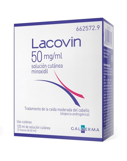 Lacovin 50 Mg/Ml Solucion Cutanea 2 Frascos 60 Ml