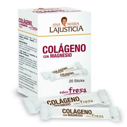 Lajusticia Colageno Magnesio Fresa 20 Sticks