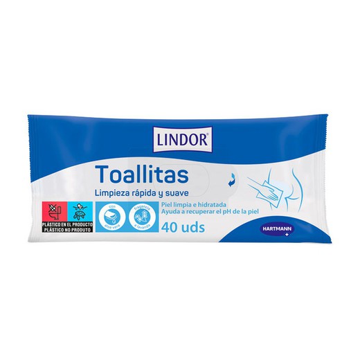 Lindor Toallitas Humedas 40 Unidades