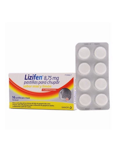 Lizifen 8.75 Mg 16 Pastillas Para Chupar