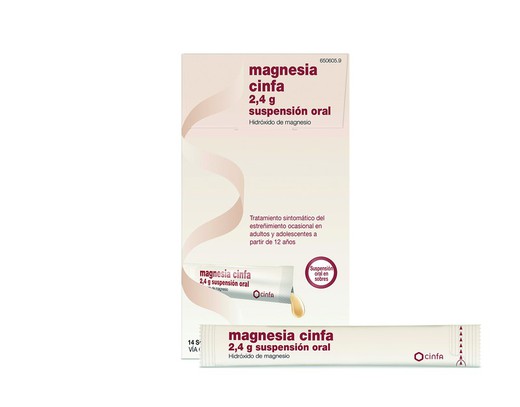 Magnesia Cinfa 2.4 G 14 Sobres Suspension Oral 1