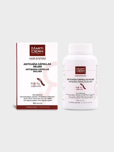 MartiDerm Hair System Cápsulas Anticaída Mujer 120 caps.