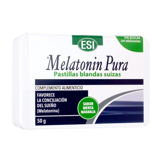 Melatonina Pura 1 mg Pastillas Blandas Suizas 50g