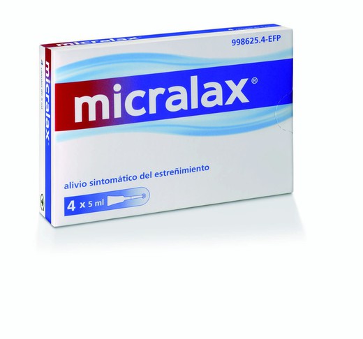 Micralax Emulsion Rectal 4 Microenemas 5 Ml