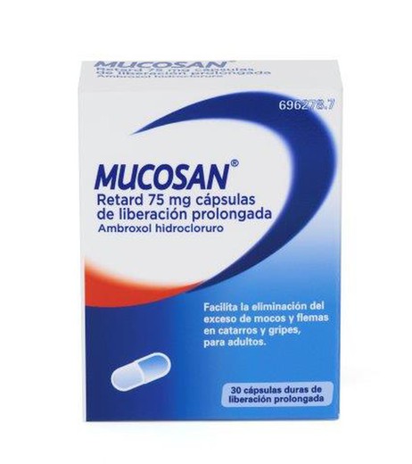 Mucosan Retard 75 Mg 30 Capsulas Liberacion Prol