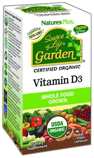 Nature's Plus Garden Vitamina D3 60 Cápsulas