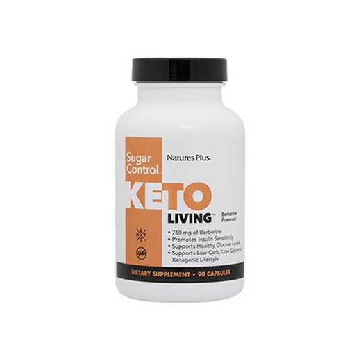 Nature's Plus Sugar Control Keto Living 90 cápsulas