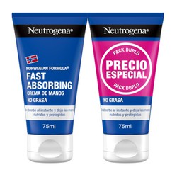 Neutrogena Crema de Manos Rápida Absorción 75ml Duplo