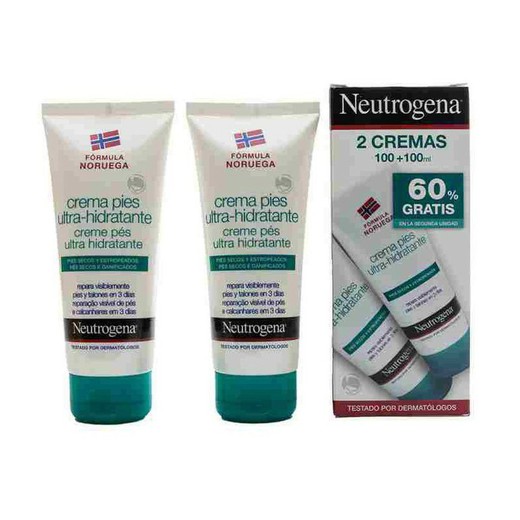 Neutrogena Crema Pies Ultra-hidratante 2x100 ml