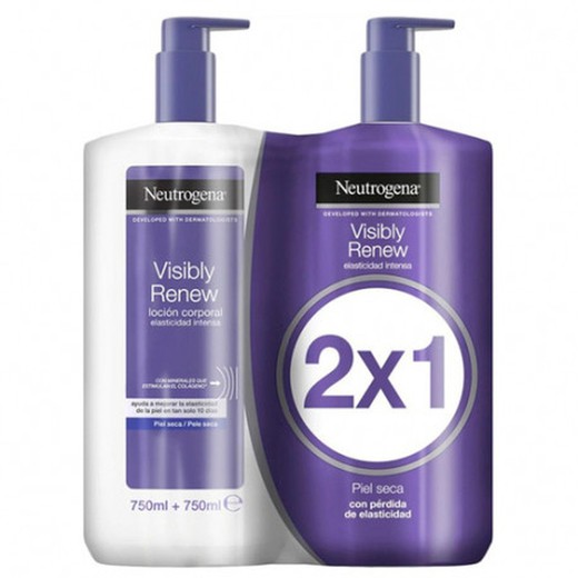 Neutrogena Loción Corporal Visibly Renew Duplo 750 ml + 750 ml