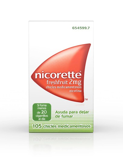 Nicorette Freshfruit 2 Mg 105 Chicles