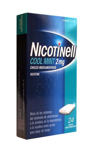 Nicotinell Cool Mint 2 Mg 24 Chicles Medicamento