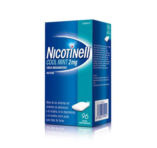 Nicotinell Cool Mint 2 Mg 96 Chicles Medicamento