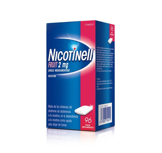 Nicotinell Fruit 2 Mg 96 Chicles Medicamentosos