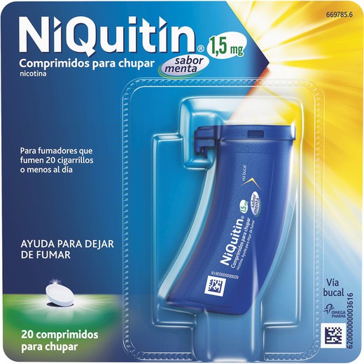 Niquitin 1.5 Mg 20 Comprimidos Para Chupar Menta
