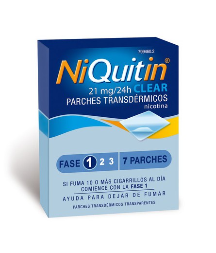 Niquitin Clear 21 Mg/24 H 7 Parches Transdermico